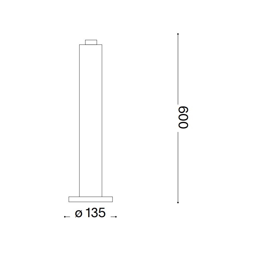Ideal Lux - Λάμπα εξωτερικού χώρου CLIO 1xE27/42W/230V 60 cm IP44 ανθρακί