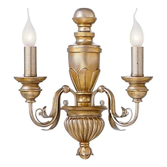Ideal Lux - Λάμπα τοίχου FIRENZE 2xE14/40W/230V χρυσό