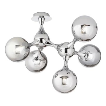 Ideal Lux - Πλαφονιέρα οροφής NODI 5xE14/28W/230V γυαλιστερό χρώμιο