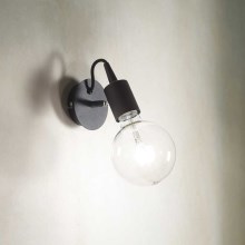 Ideal Lux - Φως τοίχου 1xE27/60W/230V μαύρο