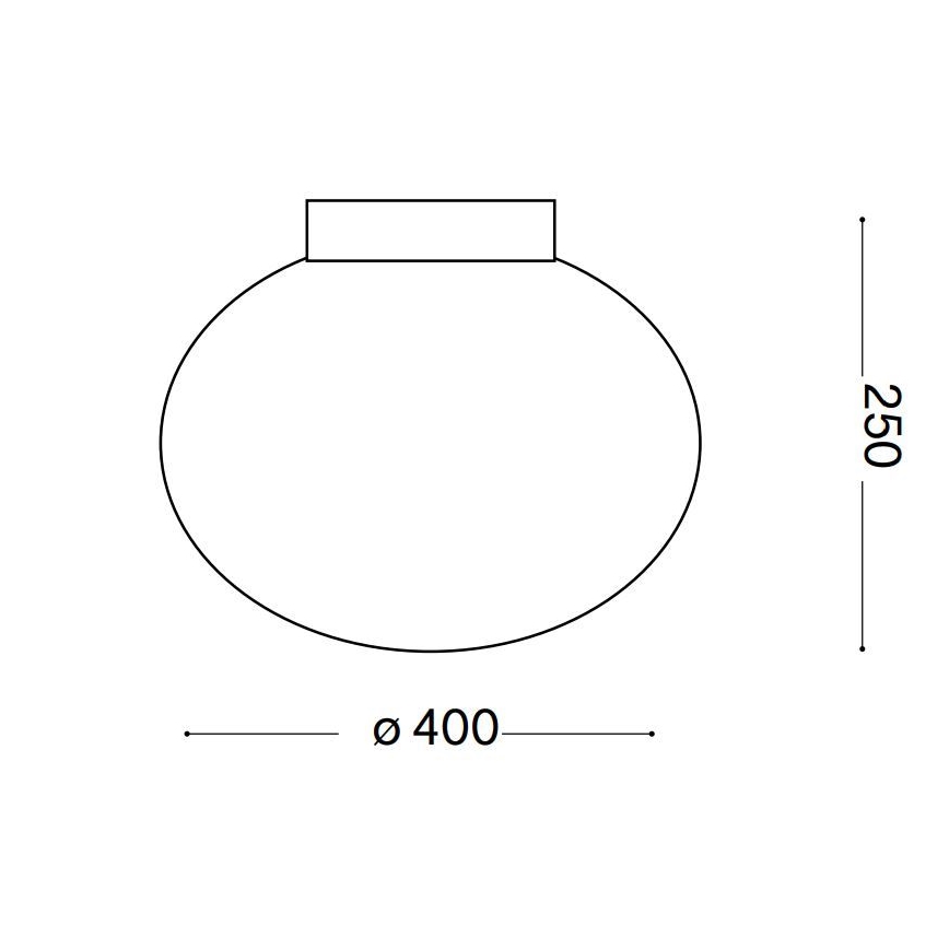 Ideal Lux - Φωτιστικό οροφής CANDY 1xE27/42W/230V διάμετρος 40 cm λευκό