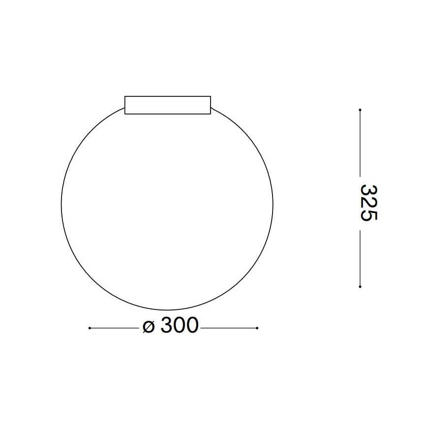 Ideal Lux - Φωτιστικό οροφής CARTA 1xE27/25W/230V διάμετρος 30 cm λευκό