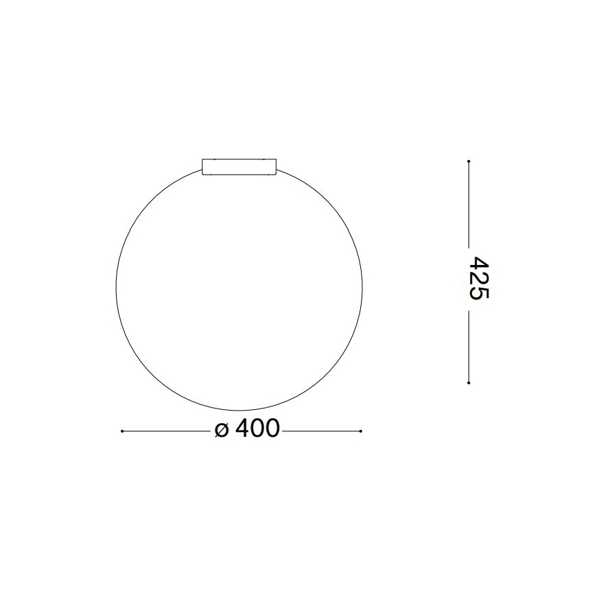 Ideal Lux - Φωτιστικό οροφής CARTA 1xE27/25W/230V διάμετρος 40 cm λευκό