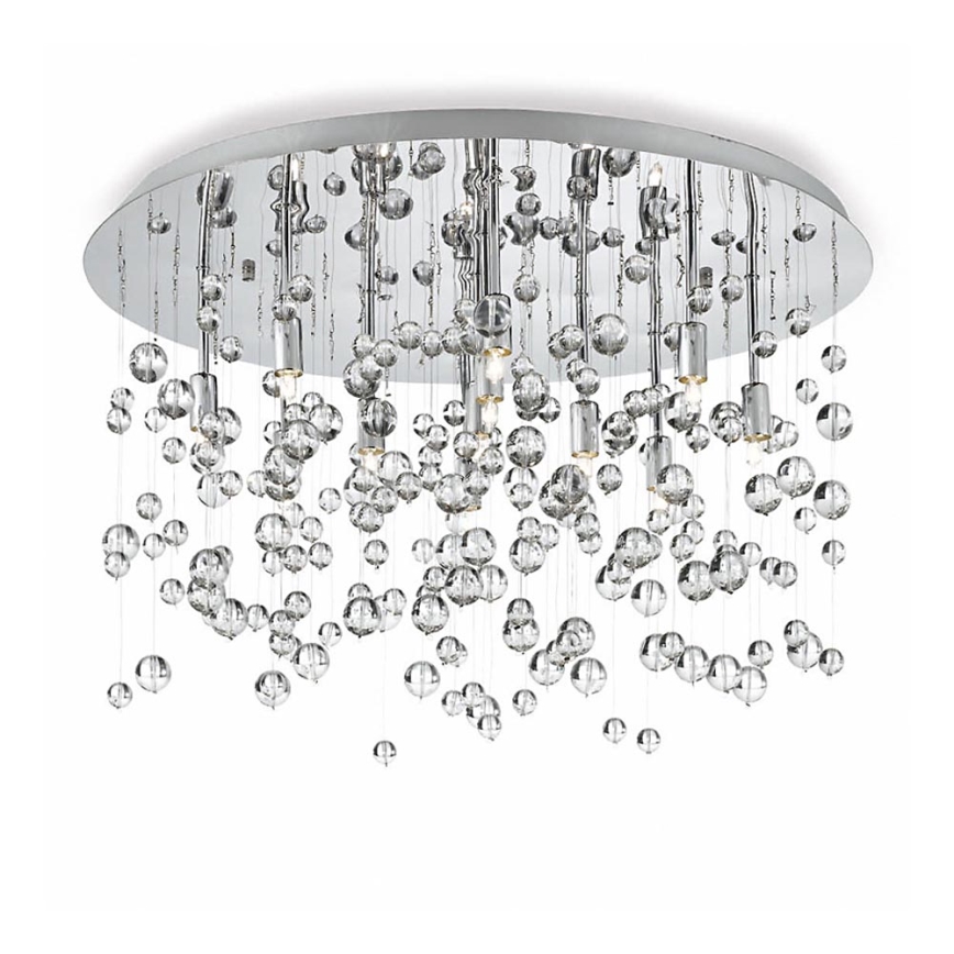 Ideal Lux - Φωτιστικό οροφής LED NEVE 8xG9/3W/230V διάμετρος 40,5 cm γυαλιστερό χρώμιο