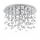 Ideal Lux - Φωτιστικό οροφής LED NEVE 8xG9/3W/230V διάμετρος 40,5 cm γυαλιστερό χρώμιο
