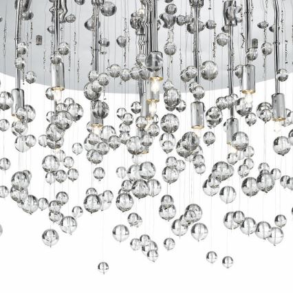 Ideal Lux - Φωτιστικό οροφής LED NEVE 8xG9/3W/230V διάμετρος 40,5 cm γυαλιστερό χρώμιο