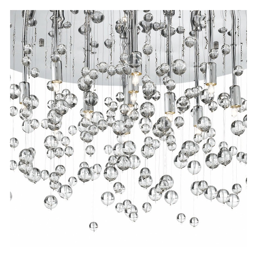 Ideal Lux - Φωτιστικό οροφής LED NEVE 8xG9/3W/230V διάμετρος 40,5 cm γυαλιστερό χρώμιο