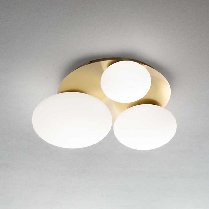Ideal Lux - Φωτιστικό οροφής LED NINFEA 3xGX53/9W/230V χρυσό