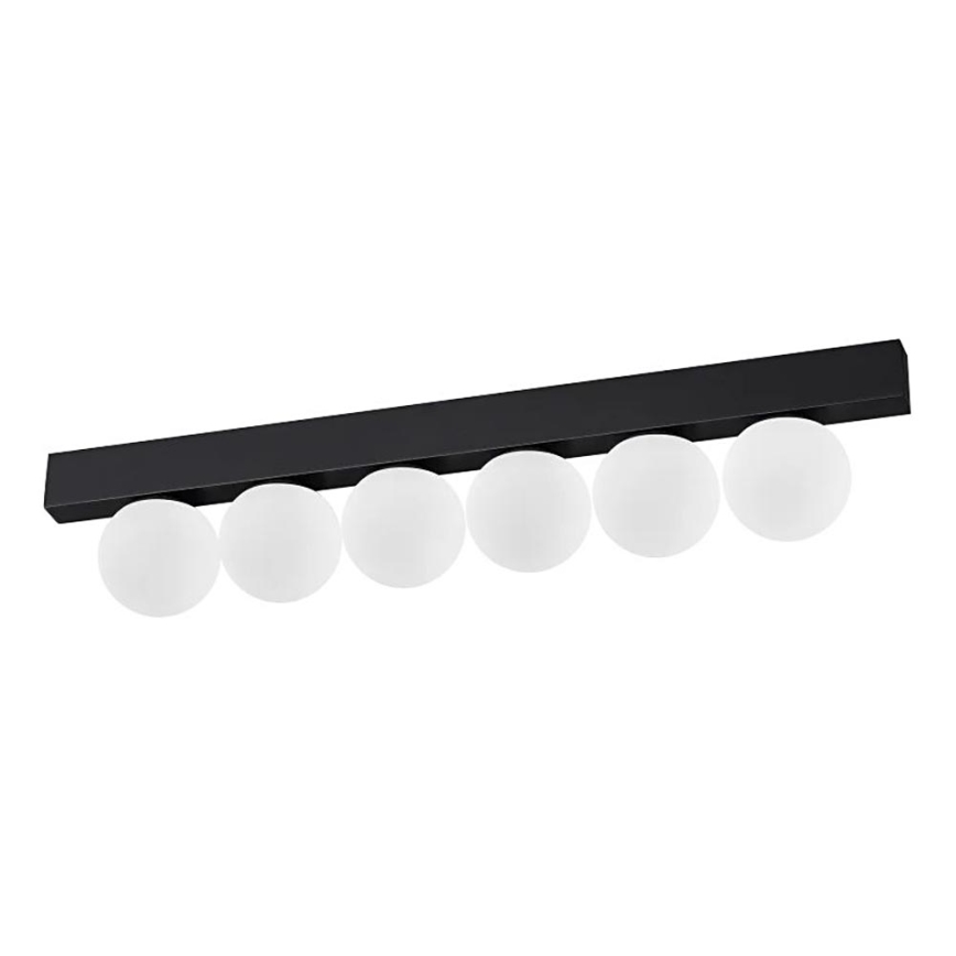 Ideal Lux - Φωτιστικό οροφής LED PING PONG 6xLED/3W/230V CRI 90 μαύρο