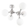 Ideal Lux - Φωτιστικό οροφής NODI 5xE14/28W/230V γυαλιστερό χρώμιο/λευκό