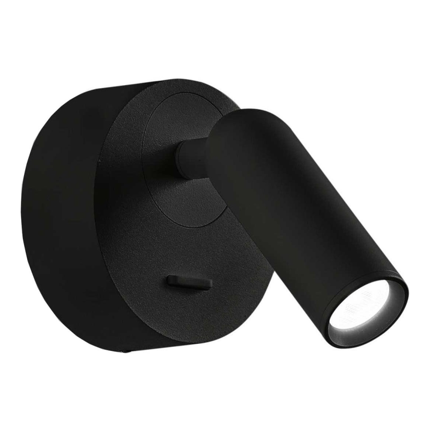 Ideal Lux - Φωτιστικό σποτ τοίχου LED BEAN LED/3W/230V CRI 90 μαύρο