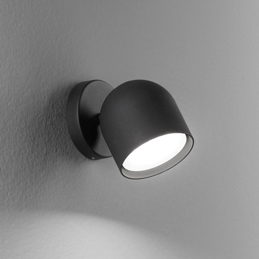 Ideal Lux - Φωτιστικό σποτ τοίχου LED DODO 1xGX53/9W/230V μαύρο