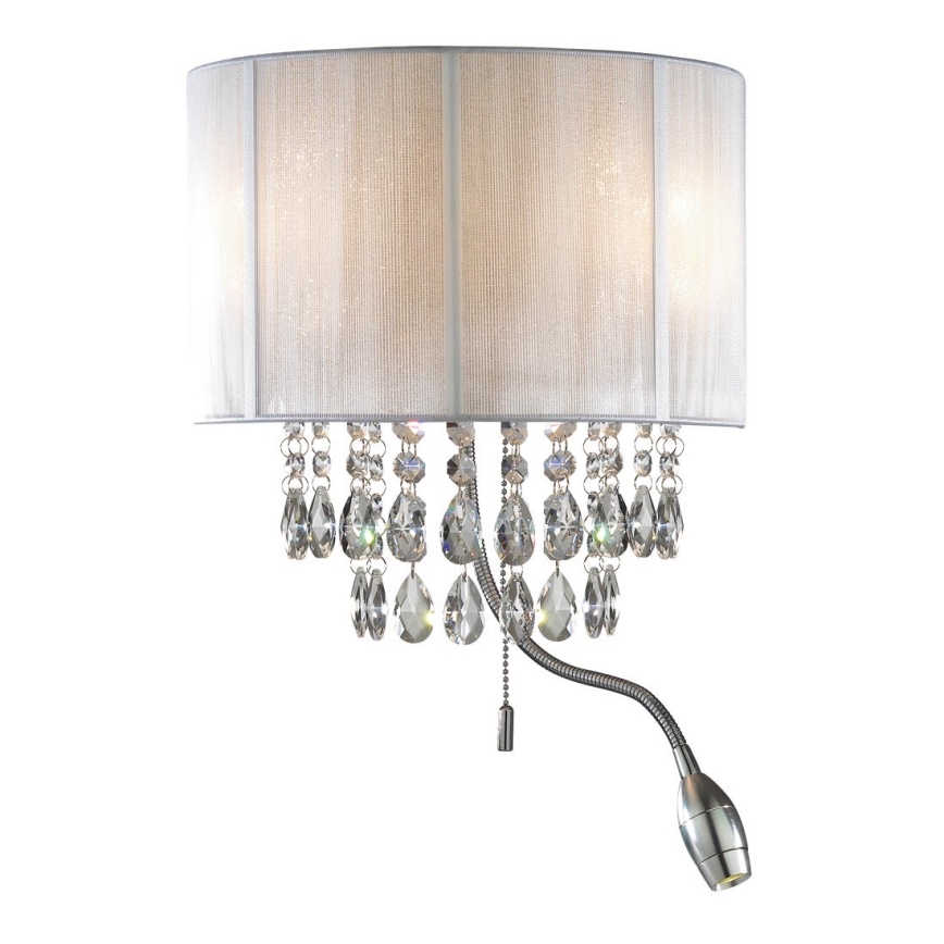 Ideal Lux - Φωτιστικό τοίχου LED 2xE14/40W/230V + LED/1W