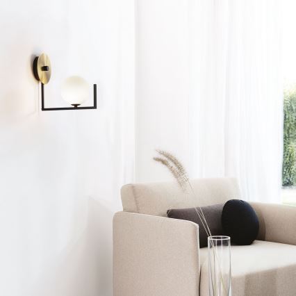 Ideal Lux - Φωτιστικό τοίχου LED BIRDS 1xG9/3W/230V μαύρο/χρυσό
