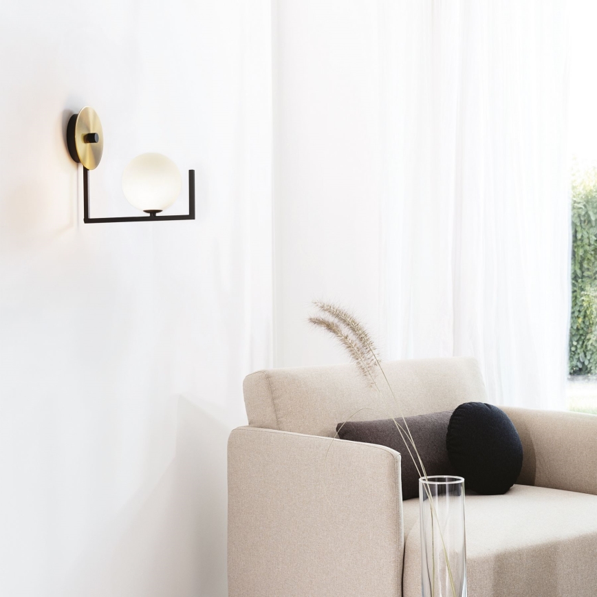 Ideal Lux - Φωτιστικό τοίχου LED BIRDS 1xG9/3W/230V μαύρο/χρυσό