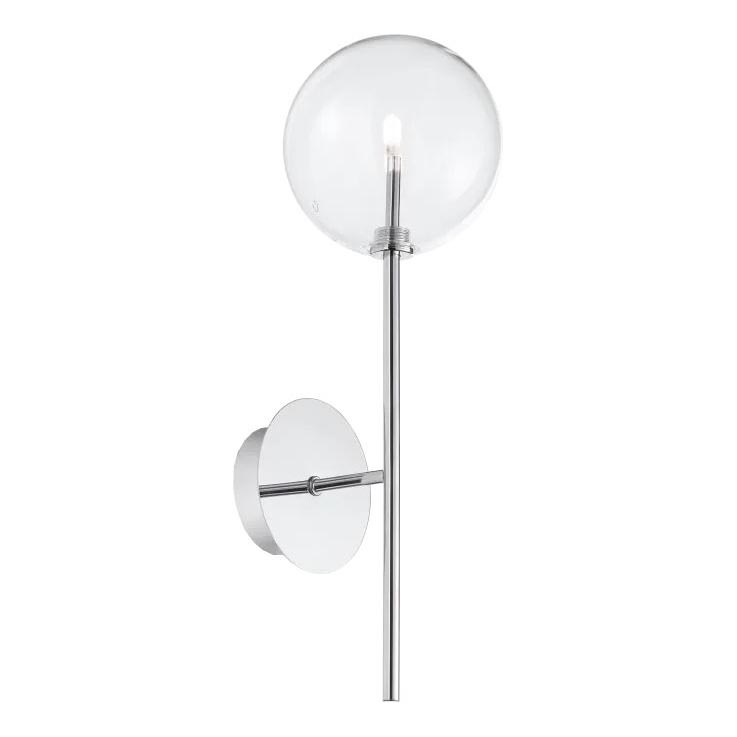 Ideal Lux - Φωτιστικό τοίχου LED EQUINOXE 1xG4/2W/230V γυαλιστερό χρώμιο/διαφανές