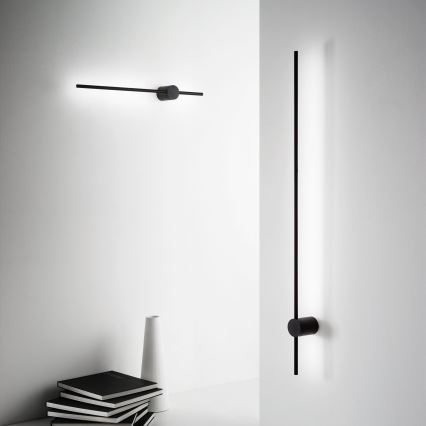 Ideal Lux - Φωτιστικό τοίχου LED ESSENCE LED/12W/230V 4000K 70 cm CRI 90 μαύρο