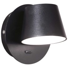 Ideal Lux - Φωτιστικό τοίχου LED GIM LED/6W/230V μαύρο