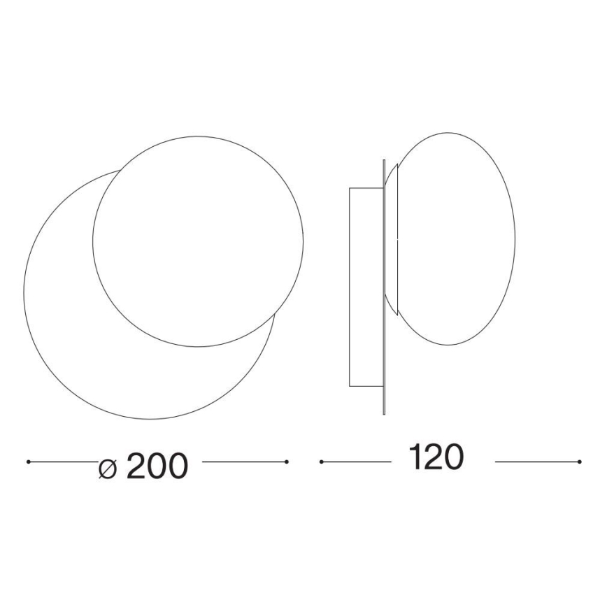 Ideal Lux - Φωτιστικό τοίχου LED NINFEA 1xGX53/9W/230V χρυσό