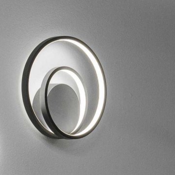 Ideal Lux - Φωτιστικό τοίχου LED OZ LED/26W/230V CRI 90 μαύρο