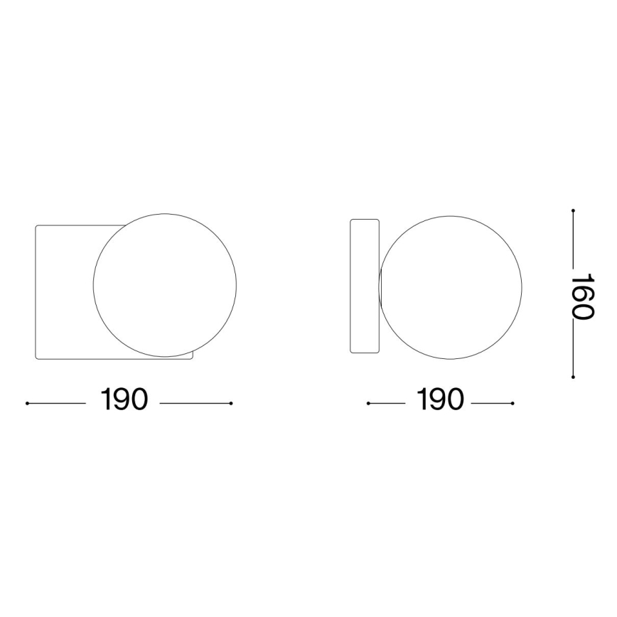 Ideal Lux - Φωτιστικό τοίχου LED PENTA 1xG9/3W/230V χρυσό