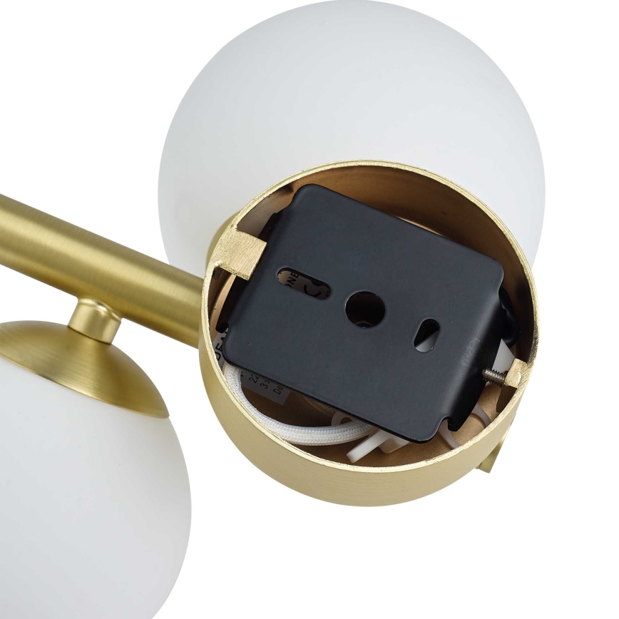 Ideal Lux - Φωτιστικό τοίχου LED PERLAGE 3xG9/3W/230V χρυσό/λευκό