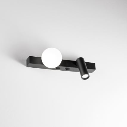 Ideal Lux - Φωτιστικό τοίχου LED PING PONG 2xLED/3W/230V CRI 90 μαύρο