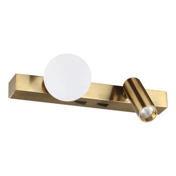 Ideal Lux - Φωτιστικό τοίχου LED PING PONG 2xLED/3W/230V CRI 90 ορείχαλκος