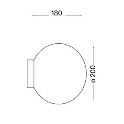 Ideal Lux - Φωτιστικό τοίχου MAPA 1xE27/60W/230V