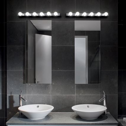 Ideal Lux - Φωτιστικό τοίχου PRIVE 6xE14/40W/230V γυαλιστερό χρώμιο