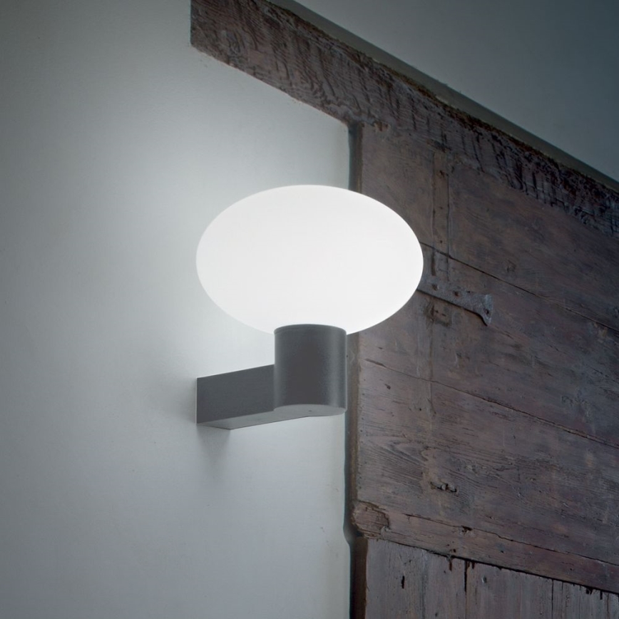 Ideal Lux - Φωτιστικό τοίχου εξωτερικού χώρου CLIO 1xE27/42W/230V IP44 ανθρακί