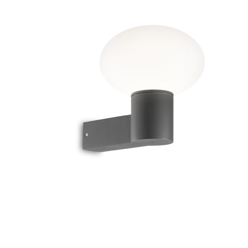 Ideal Lux - Φωτιστικό τοίχου εξωτερικού χώρου CLIO 1xE27/42W/230V IP44 ανθρακί