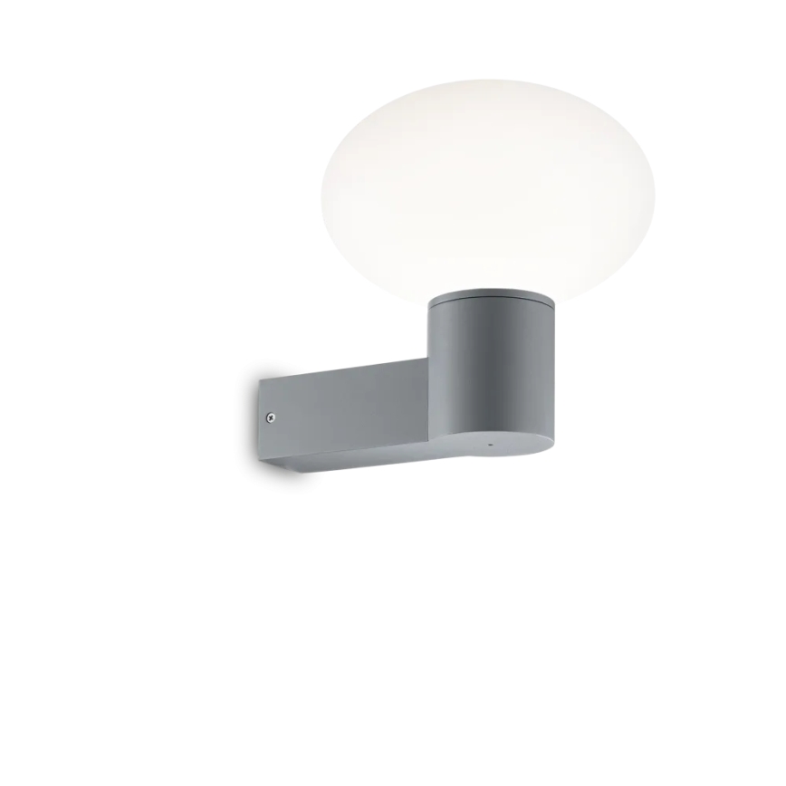 Ideal Lux - Φωτιστικό τοίχου εξωτερικού χώρου CLIO 1xE27/42W/230V IP44 γκρι