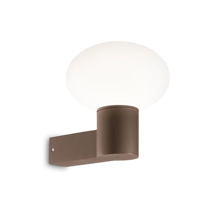 Ideal Lux - Φωτιστικό τοίχου εξωτερικού χώρου CLIO 1xE27/42W/230V IP44 καφέ