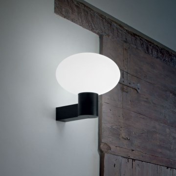 Ideal Lux - Φωτιστικό τοίχου εξωτερικού χώρου CLIO 1xE27/42W/230V IP44 μαύρο