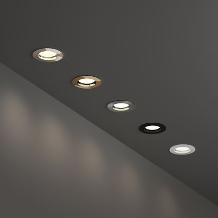 Ideal Lux - Χωνευτό φωτιστικό οροφής 1xGU10/50W/230V Ø 7,7 cm ματ χρώμιο