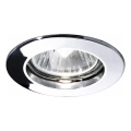 Ideal Lux - Χωνευτό φωτιστικό οροφής 1xGU10/50W/230V διάμ. 7,7 cm γυαλιστερό χρώμιο