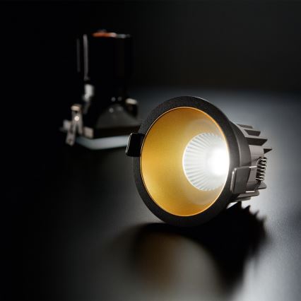 Ideal Lux - Χωνευτό φωτιστικό οροφής GAME TRIM LED/11W/230V 3000K CRI 90 Ø 8,5 cm IP40 χρυσό/μαύρο