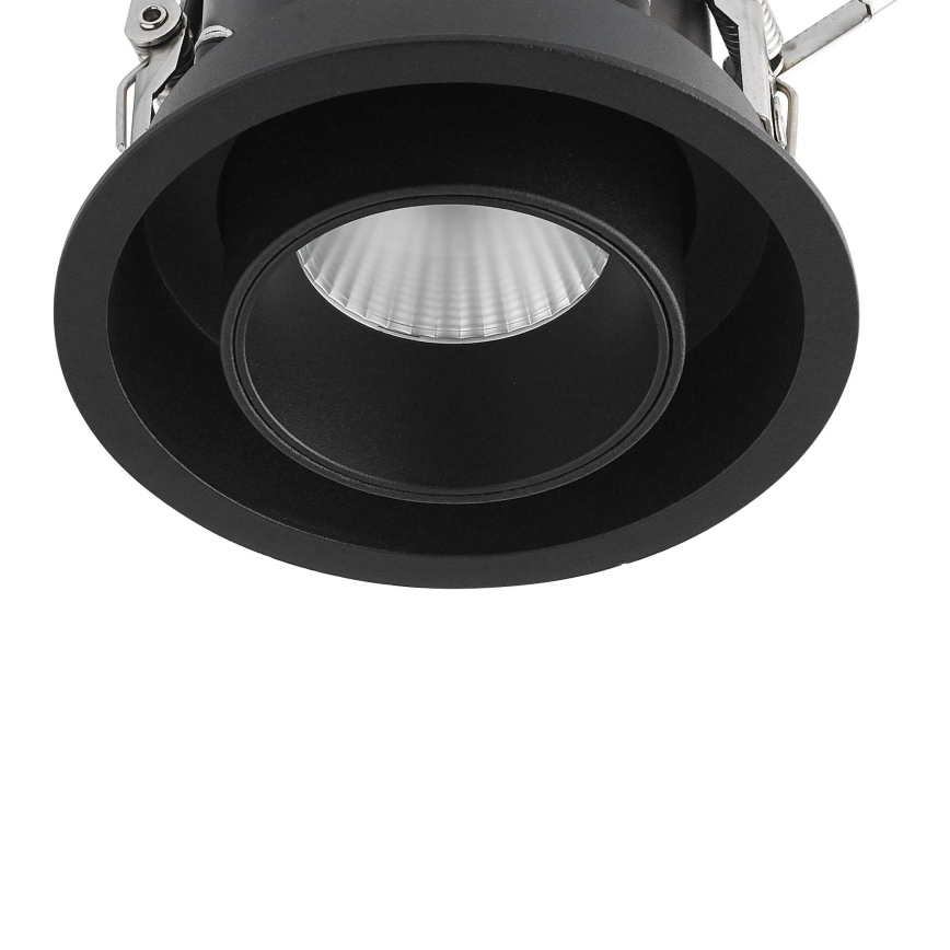 Ideal Lux - LED εντοιχισμένο σποτ οροφής NOVA LED/12W/230V 3000K CRI 90 διάμ. 10 cm μαύρο