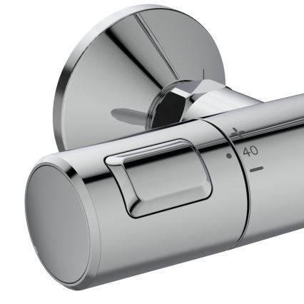 Ideal Standard A7208AA - Σετ ντους με θερμοστατική μπαταρία CERATHERM T25, γυαλιστερό χρώμιο