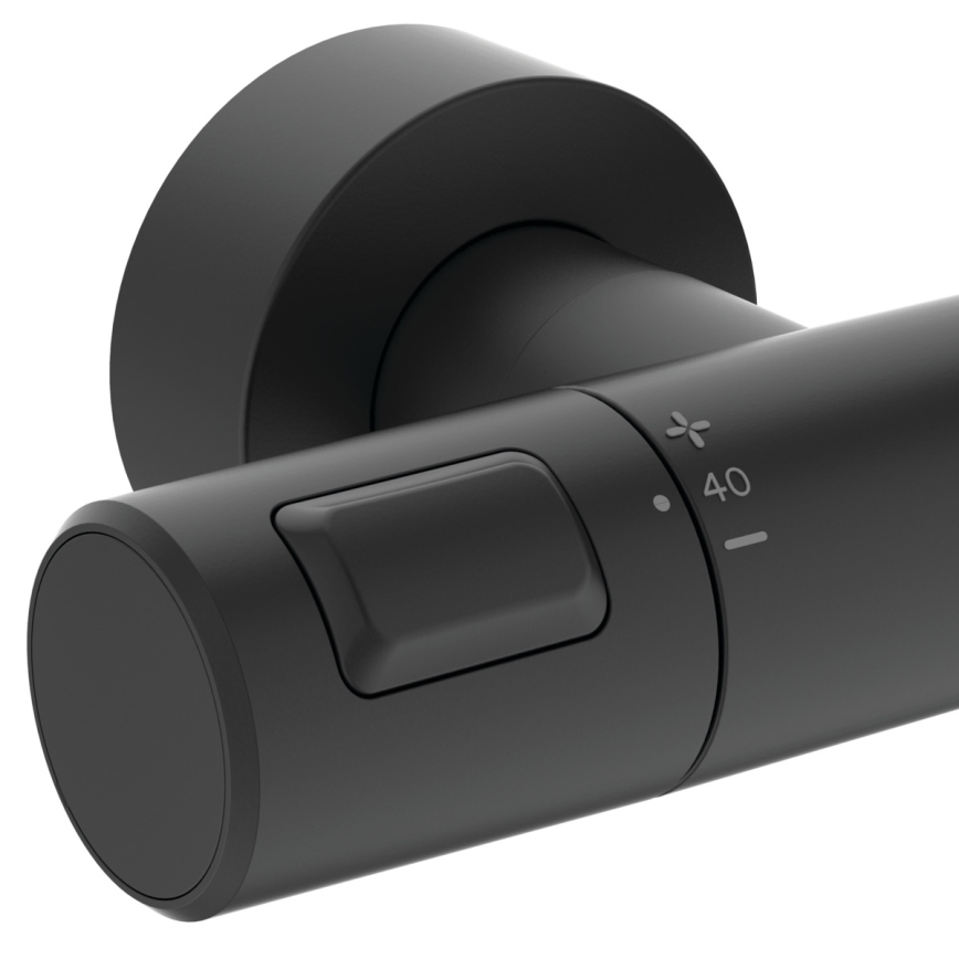 Ideal Standard A7545XG - Σετ ντους με θερμοστατική μπαταρία CERATHERM T25 μαύρο ματ