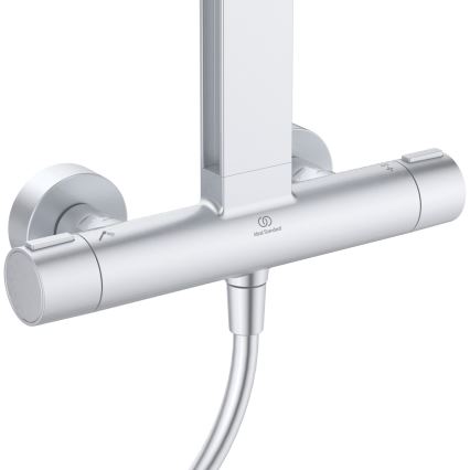 Ideal Standard BD583SI - Σετ ντους με θερμοστατική μπαταρία CERATHERM ALU+ σε ματ χρώμιο
