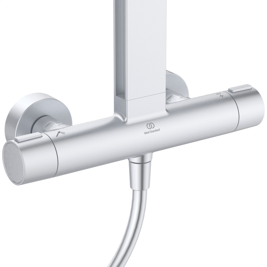 Ideal Standard BD583SI - Σετ ντους με θερμοστατική μπαταρία CERATHERM ALU+ σε ματ χρώμιο