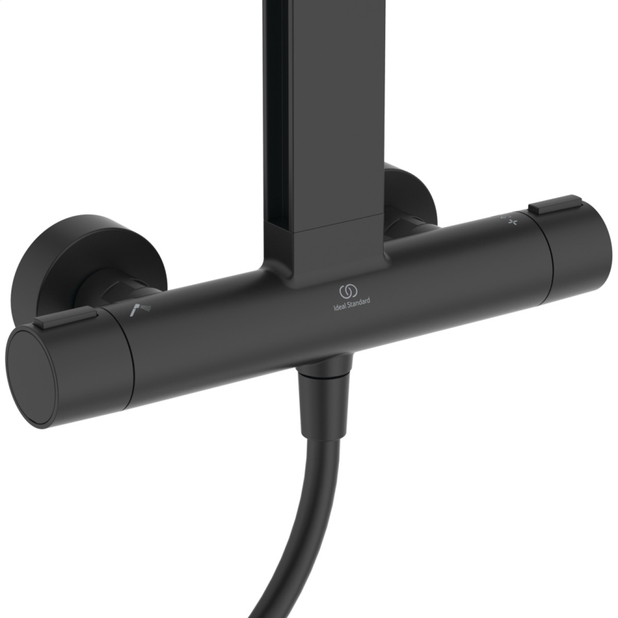 Ideal Standard BD583XG - Σετ ντους με μπαταρία CERATHERM ALU+ σε ματ μαύρο φινίρισμα