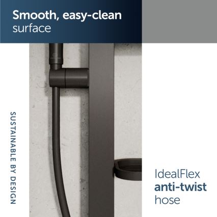 Ideal Standard BD586XG - Σετ ντους IDEALRAIN ALU+ ματ μαύρο