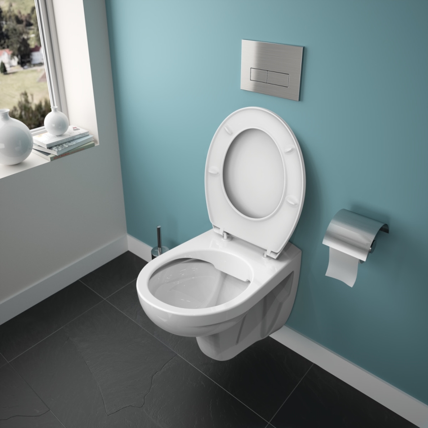 Ideal Standard K881001 - Κρεμαστή λεκάνη WC χωρίς χείλος (Rimless) EUROVIT κεραμική/λευκή