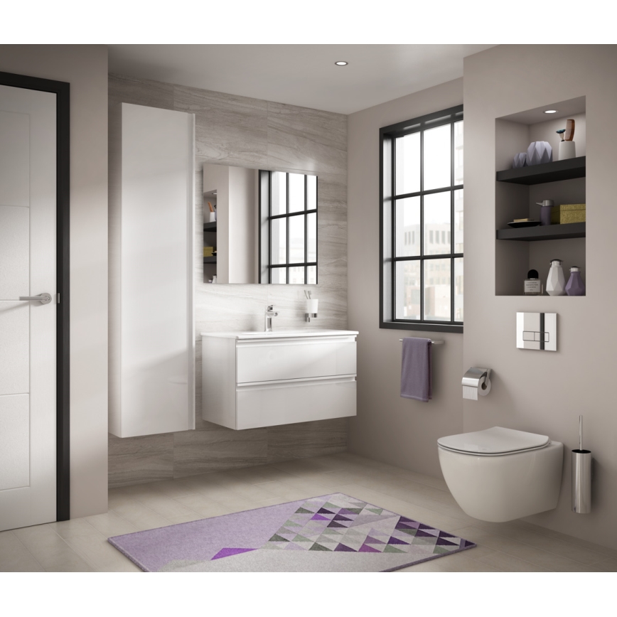 Ideal Standard T354601 - Επιτοίχιο WC TESI με κάθισμα SoftClose, κεραμικό/λευκό