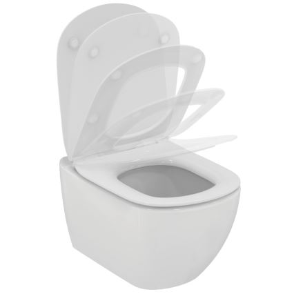 Ideal Standard T354601 - Επιτοίχιο WC TESI με κάθισμα SoftClose, κεραμικό/λευκό