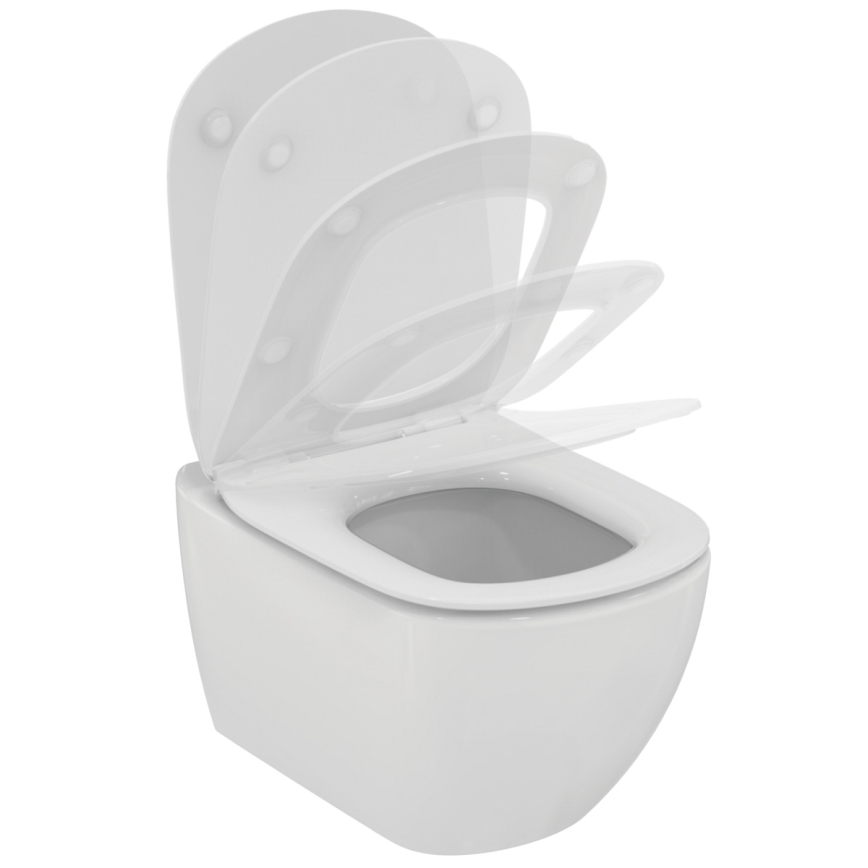 Ideal Standard T354601 - Επιτοίχιο WC TESI με κάθισμα SoftClose, κεραμικό/λευκό