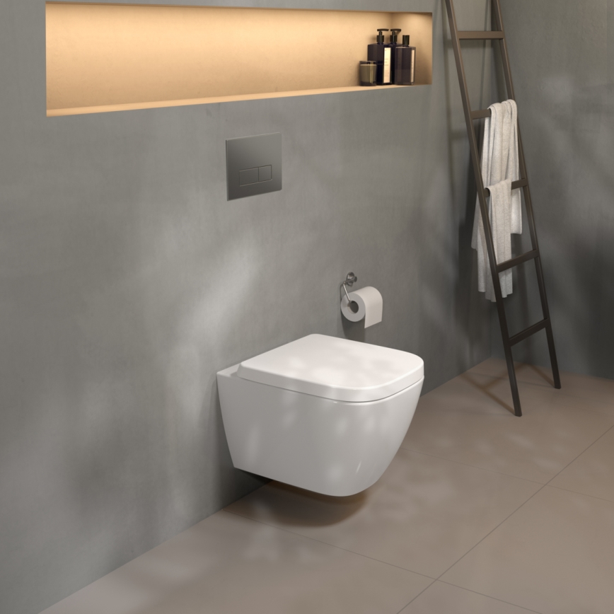 Ideal Standard T459201 - Κρεμαστή λεκάνη WC I.LIFE S χωρίς χείλος, κεραμική/λευκή